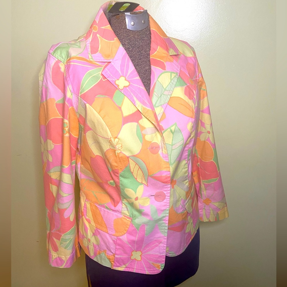 Sigrid Olsen Floral Jacket Blazer